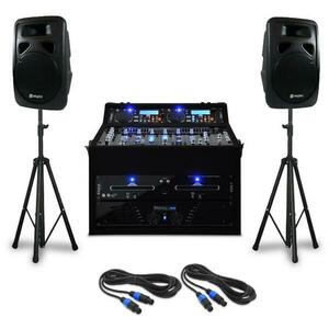 Electronic-Star DJ PA Set "Punch Line", 1200W, až 300 lidí, USB, SD, mixpult obraz
