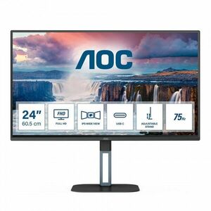 AOC V5 24V5C/BK počítačový monitor 60, 5 cm (23.8") 1920 x 24V5C/BK obraz