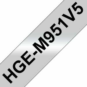 BROTHER HGEM951V5 24mmx8m Silver Matte Black Laminate Tape HGEM951V5 obraz