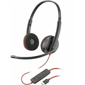 POLY Blackwire C3220 Stereo USB-C Black Headset (Bulk) 80S08A6 obraz