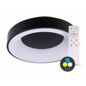 T-LED SMART TUYA Černé LED stropní svítidlo kulaté 380mm 32W CCT s DO 105554 obraz