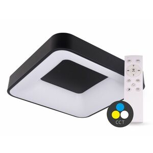 T-LED SMART TUYA Černé LED stropní svítidlo hranaté 600x600mm 60W CCT s DO 105564 obraz