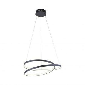 PAUL NEUHAUS LED závěsné svítidlo, kruhové, černá, elegantní design SimplyDim 3000K PN 2472-18 obraz