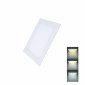 Solight LED mini panel CCT, podhledový, 6W, 450lm, 3000K, 4000K, 6000K, čtvercový WD147 obraz