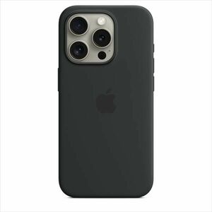 Apple iPhone 15 Pro Max Silicone Case with MagSafe - Black obraz
