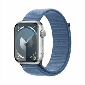 Apple Watch Series 9 GPS 45mm Silver Aluminium Case with Winter Blue Sport Loop obraz