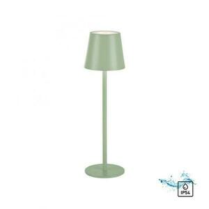LEUCHTEN DIREKT is JUST LIGHT LED stolní lampa lakovaná zelená ochrana proti stříkající vodě na baterie 3000K LD 19250-43 obraz