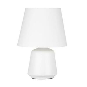 NOVA LUCE stolní lampa ADA bílý kov bílé stínidlo E27 1x12W 230V IP20 bez žárovky 8807001 obraz
