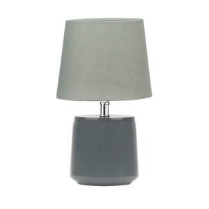 NOVA LUCE stolní lampa ALICIA chrom a šedý kov šedé stínidlo E14 1x5W 230V IP20 bez žárovky 8805202 obraz