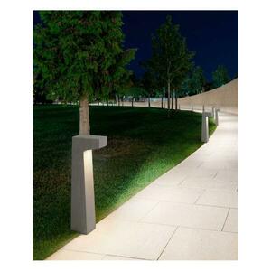 NOVA LUCE venkovní sloupkové svítidlo ARAN šedý beton skleněný difuzor LED 5W 3000K 120-230V IP65 9540212 obraz