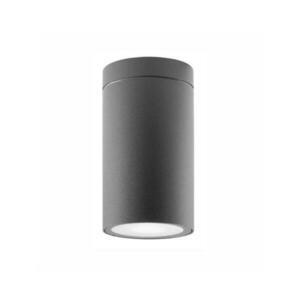 NOVA LUCE venkovní stropní svítidlo CERISE tmavě šedý hliník a skleněný difuzor GU10 1x7W IP54 220-240V bez žárovky 9020021 obraz