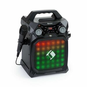 Auna Rockstar LightShow, karaoke zařízení, bluetooth, USB, Line-In/Out, 2 x 6, 3mm, černé obraz