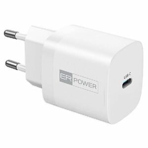 ER POWER síťový nabíječka GaN USB-C, 33 W, bílá obraz
