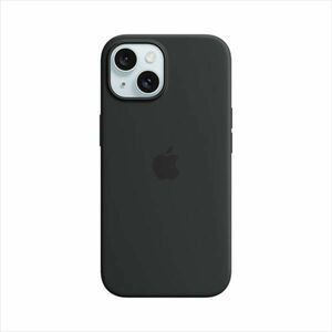 Apple iPhone 15 Plus Silicone Case with MagSafe - Black obraz