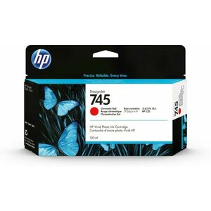 HP 745 130-ml DesignJet Chromatic Red Ink Cartridge F9K00A obraz