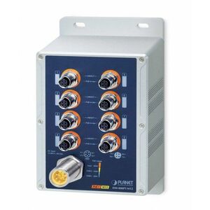 PLANET IP67-rated Industrial 8-Port Nespravované ISW-808PT-M12 obraz