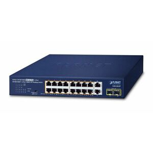 PLANET 16-Port 10/100/1000T 802.3at Nespravované Gigabit GSD-2022P obraz