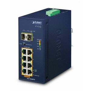 PLANET IP30 Ind 8-P 10/100/1000T Nespravované Gigabit IGS-1020PTF obraz