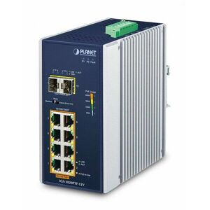 PLANET IP30 Ind 8-P 10/100/1000T Nespravované Gigabit IGS-1020PTF-12V obraz