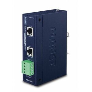 PLANET IPOE-162S síťový splitter Modrá Podpora IPOE-162S obraz