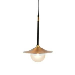 ACA Lighting závěsné svítidlo 1XG9 mosaz/černý kov + sklo D20XH116CM LAYLA HL4311P20BB obraz