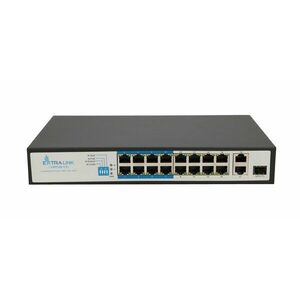 Extralink VIRTUS V3 | Switch PoE | 16x 100Mb/s PoE/PoE+, 2x EX.16101 obraz