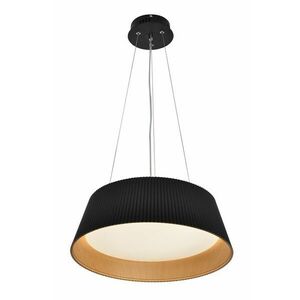 Candellux Černé závěsné LED svítidlo Umbria s dřevěným dekorem 24W 31-24183 obraz