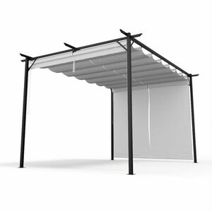 Blumfeldt Pantheon Robust, pergola, 3 x 4 m, s bočními roletami, práškově lakovaná ocel odolná vůči povětrnostním vlivům obraz