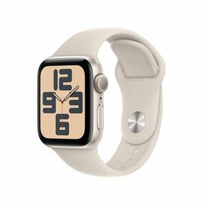 Apple Watch SE GPS 44mm Starlight Aluminium Case with Starlight Sport Band - M/L obraz