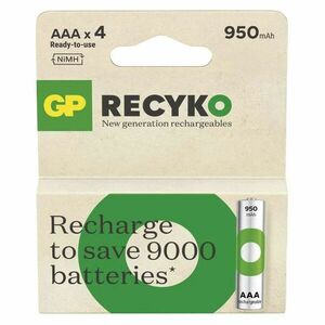 EMOS Nabíjecí baterie GP ReCyko 950 AAA (HR03), 4 ks B25114 obraz