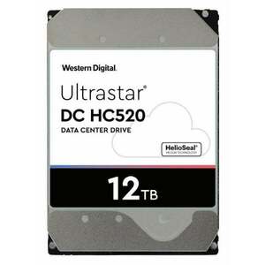 WD Ultrastar DC HC520 12TB 3.5 HDD SATA 512E ISE 7200RPM 0F29590 obraz