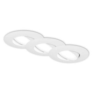 BRILONER 3ks sada LED vestavné svítidlo, 9 cm, 4, 9W, 480lm, bílé BRI 7597036 obraz