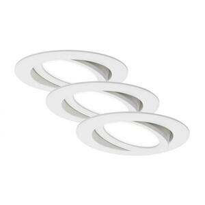 BRILONER 3ks sada LED vestavné svítidlo, pr. 10, 6 cm, 7 W, bílé BRI 7114-436 obraz