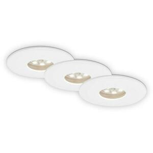 BRILONER 3ks sada LED vestavné svítidlo, pr. 4, 5 cm, 1, 8 W, bílé IP44 BRI 7240-036 obraz