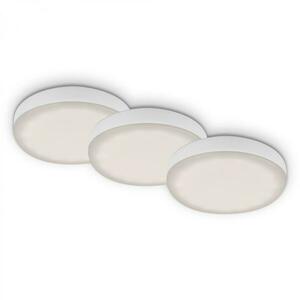 BRILONER 3ks sada LED vestavné svítidlo, pr. 7, 5 cm, 3 W, 350 lm, bílé IP44 BRI 7061-436 obraz