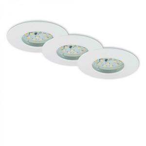 BRILONER 3ks sada LED vestavné svítidlo, pr. 7, 5 cm, 5, 5 W, bílé IP44 BRI 7231-036 obraz