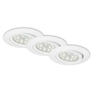 BRILONER 3ks sada LED vestavné svítidlo, pr. 8, 2 cm, 3 W, bílé BRI 7171-036 obraz