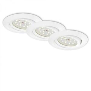 BRILONER 3ks sada LED vestavné svítidlo, pr. 8, 2 cm, 3, 5 W, bílé BRI 7172-036 obraz