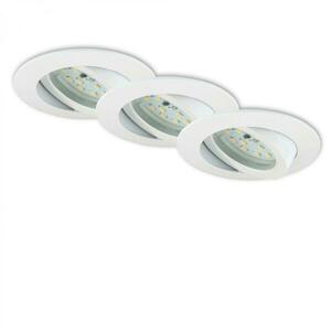 BRILONER 3ks sada LED vestavné svítidlo, pr. 8, 2 cm, 4, 8 W, bílé BRI 7209-036 obraz