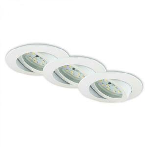 BRILONER 3ks sada LED vestavné svítidlo, pr. 8, 2 cm, 5, 5 W, bílé BRI 7232-036 obraz