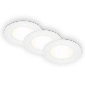 BRILONER 3ks sada LED vestavné svítidlo, pr. 8, 6 cm, 3 W, 350 lm, bílé BRI 7057-436 obraz