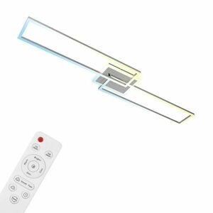 BRILONER CCT LED stropní svítidlo, 110 cm, 40 W, 5200 lm, hliník BRILO 3538-019 obraz