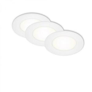 BRILONER LED vestavná svítidla 3ks sada, pr. 8, 6 cm, 3 W, bílé BRI 7125-436 obraz