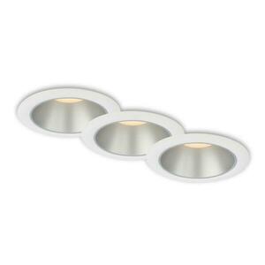 BRILONER LED vestavná svítidla sada, pr.9, 5 cm, 3x LED, 4, 9 W, 480 lm, bílé-stříbrná BRI 7041-036 obraz