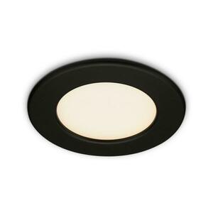 BRILONER LED vestavné svítidlo, pr. 11, 5 cm, LED modul, 6W, 600 lm, černá IP44 BRI 7053-015 obraz