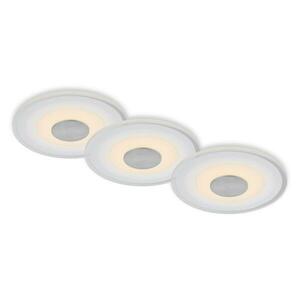 BRILONER LED vestavné svítidlo, pr.12 cm, 3x LED, 6 W, 650 lm, hliník IP44 BRI 7043-039 obraz