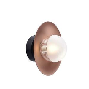 ACA Lighting nástěnné svítidlo 1XG9 měď/černý kov + sklo D20X15CM HYDRA HL4301W20BC obraz