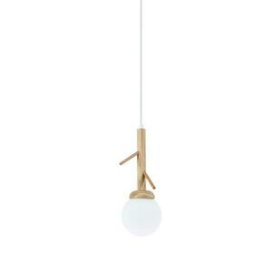 ACA Lighting závěsné svítidlo 1XE14 FLORESTA dřevo D15XH200CM EF93571P obraz