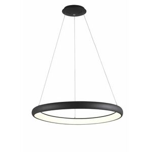 Nova Luce LED závěsné svítidlo Albi ve dvou velikostech a třech barvách - pr. 810 x 60 x 1140 mm, 80 W, 3000 K, stmívatelné, černé NV 8105604 D obraz