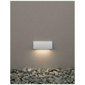 NOVA LUCE venkovní nástěnné svítidlo LIV bílý litý hliník a skleněný difuzor LED 3.5W 3000K 200-240V 120st. IP54 9018061 obraz